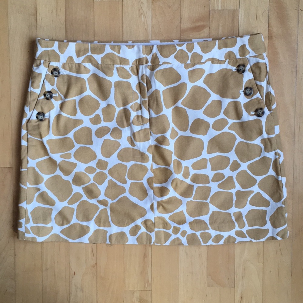 3/$20 Giraffe print J.Crew mini cotton pockets sz 12